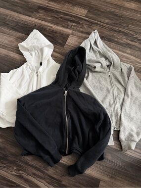 art class Cropped Zip Hoodie Trio